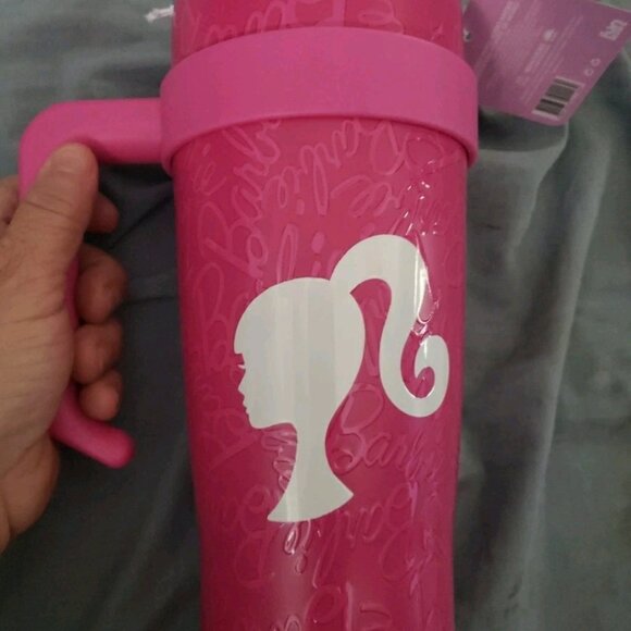 40 oz (1.2L) pink barbie double wall stainless steel  tumbler with - Picture 2 of 6